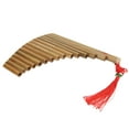 thumbnail image 2 of Chinese Traditional Musical Instrument Pan Flute 15 Pipes G Key Chinese Traditional Musical Instrument Panpipes Woodwind InstrumentLeft Hand, 2 of 8