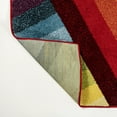 thumbnail image 6 of JONATHAN Y DAZZLE Retro Rainbow Stripe Area Rug, 3 x 5, Multi, 6 of 9