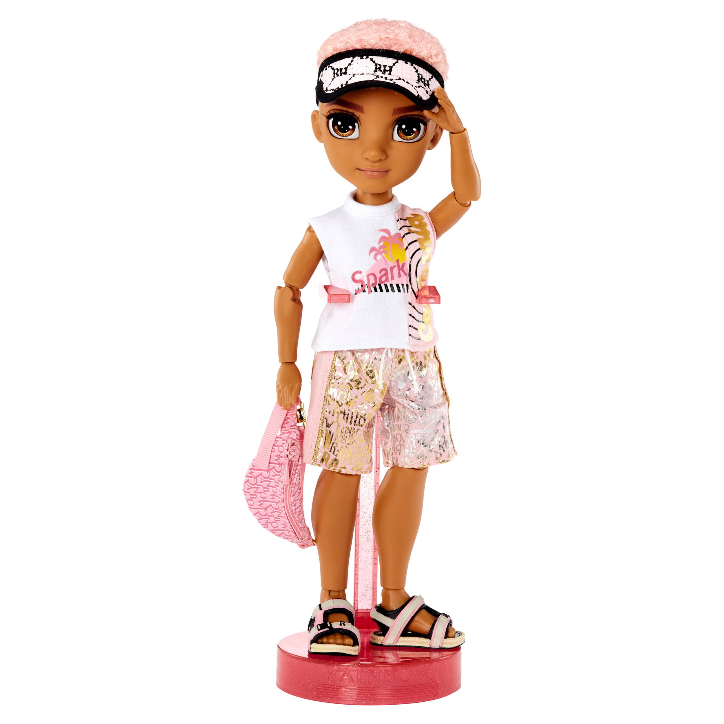 Rainbow High Pacific Coast Finn Rosado- Rose Gold Boy Fashion Doll with Pool Accessories Playset, and Surfboard. Great Gift for
