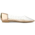 thumbnail image 7 of Unique Bargains Women's Pointed Toe Clear Rhinestone Ballet Flats, 7 of 7