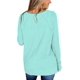 thumbnail image 5 of Blusas tipo túnica de punto gofre de manga larga para mujer, camisas casuales con cuello en V, suéteres holgados, 5 of 6