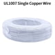 thumbnail image 3 of Cable de un solo núcleo de 5 m/50 m, cable de cobre estañado de PVC UL1007, cable sólido de 14/16/18/20/22/24/26 AWG, cable eléctrico para equipos de bricolaje, 3 of 5