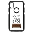 thumbnail image 1 of DistinctInk Custom SKIN / DECAL compatible with OtterBox Commuter for iPhone X / XS (5.8" Screen) - Brown Couch "You're in My Spot", 1 of 5