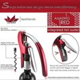 thumbnail image 5 of Premium Zinc Alloy Wine Opener, Octopus Rabbit Lever Corkscrew with Built-in Foil Cutter, Power Wine Opener for Easy Bottle Opening, 5 of 5