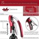 thumbnail image 5 of Premium Zinc Alloy Wine Opener, Octopus Rabbit Lever Corkscrew with Built-in Foil Cutter, Power Wine Opener for Easy Bottle Opening, 5 of 5