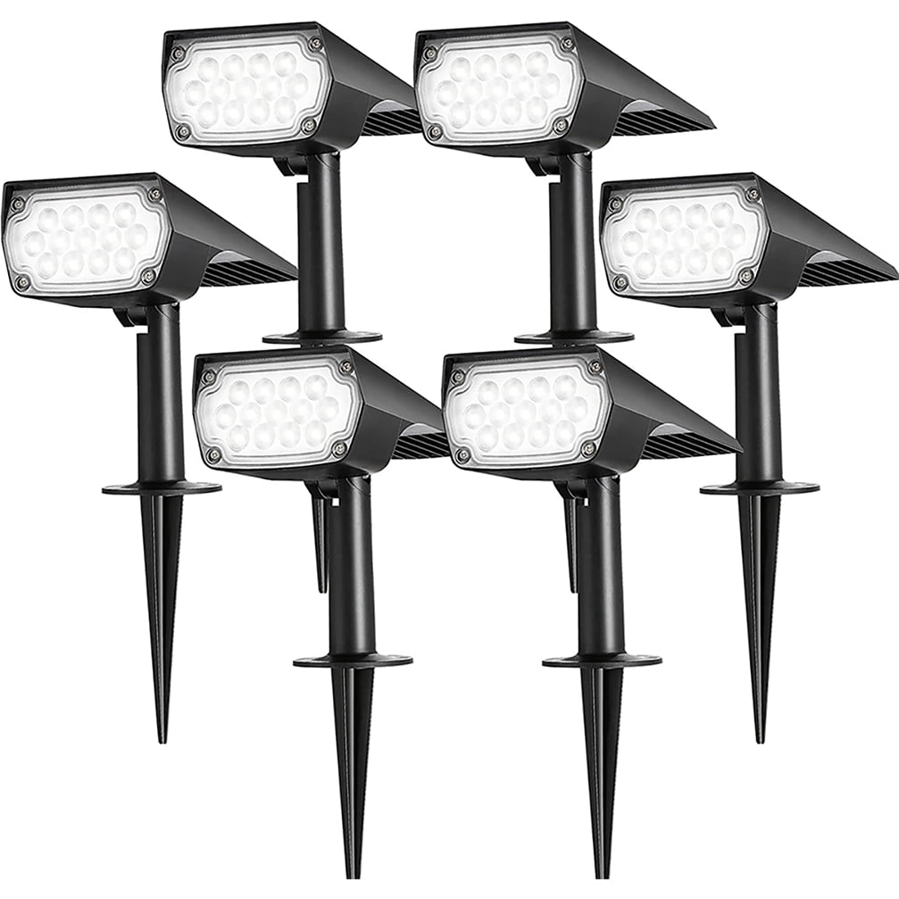 Outdoor solar lights, 6 packs of waterproof outdoor solar lights, Ip65