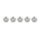 thumbnail image 2 of 5Pcs Momentary Push Button Switch Metal Auto Reset Ultra Thin Waterproof with LED 25mmDC3~6V Red, 2 of 5