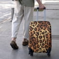thumbnail image 3 of Orange and Brown Leopard Pattern Luggage Cover Fashion Suitcase Cover Baggage Covers Fit 25-28 Inch Luggage (Go Travel), 3 of 5