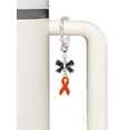 thumbnail image 3 of Delight Jewelry Silvertone Orange Ribbon - Silvertone Black Bow Charm Accessory for Tumblers and Thermal Cups, 3 of 4