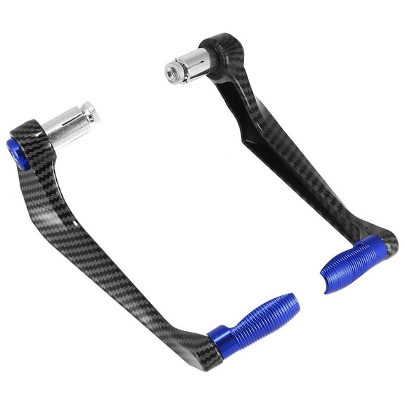 Pair Universal 7/8" Motorcycle Brake Clutch Lever Guard Motorbike Protector 22mm Blue