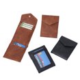 thumbnail image 4 of mdesiwst Vertical Card Wallet Slim Card Holder Cash Wallet Snap Button Closure Retro Faux Leather Wallet Gift for Men, 4 of 8