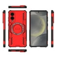 thumbnail image 4 of Designed for Samsung Galaxy S25 Edge Magnetic Phone Case,Compatible with Mag-Safe,Military-Grade Protection,Heavy Duty Shockproof Anti-fall Tough Rugged Dropproof Phone Case,Red, 4 of 11