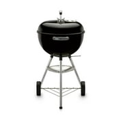 Weber Original Charcoal Grill, 18 Kettle Grill with Lid and Wheels, Black
