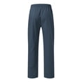 thumbnail image 2 of Eashery Men Pants Casual Stretch Straight Fit Easy Khaki Pants Comfort Cargo Pant Beach Pants for Men (Navy,XL), 2 of 4