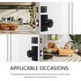 thumbnail image 2 of Matte Black Front Door Lock Set, Black Entry Door Knobs with Deadbolt Set Exterior Door Knob Door Handles with Key, 2 of 12