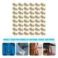 thumbnail image 4 of Miangastore 100pcs Leather Rope Clips Metal Fastener Cylindrical Opening Crimps for Tassel, 4 of 9