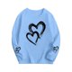 thumbnail image 4 of Blusas y camisas de manga larga con cuello redondo CUHK Top estampado de cuello redondo para primavera y verano Jersey informal Camisa básica de manga larga para niños y niñas Blusa de poliéster para, 4 of 6