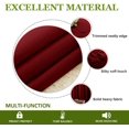 thumbnail image 4 of Double Pinch Pleated 100% Polyester Blackout Window Curtain Panels & Drapes and Thermal Insulation for Bedroom Living Room Kids Room & Window (2 Panels , 52" W x 54" L) { Burgundy }, 4 of 8