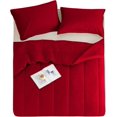 thumbnail image 4 of Light Weight & Breathable Thicker Design Comforter, 300 GSM All Season, 600-TC 100% Egyptian Cotton - OverSized King Plus Size ( 120" x 128" ) Inches, 1pc Comforter Only, (Red), 4 of 6