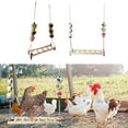 thumbnail image 3 of Escalera para gallinas, columpio, percha, pollitos, gallos, gallinas, soporte de madera, juguete para gallinas Escalera-A, 3 of 9
