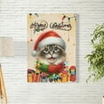 thumbnail image 2 of Merry Christmas Santa Ragdoll Scarf Twinkling Lights Xmas Holiday Vertical Matte Canvas Poster Cat Lover Kitten Owner Gifts Idea Wall Art Home Decor - 00022, 2 of 5