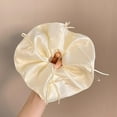 thumbnail image 4 of 2 Pcs 7 Inches  Extra Large Scrunchies for Women Large Scrunchie Satin Oversized Silk Thick Elastic Hair Ties Jumbo Hair Scrunchies for Buns, Sleep & Ponytail, 4 of 4