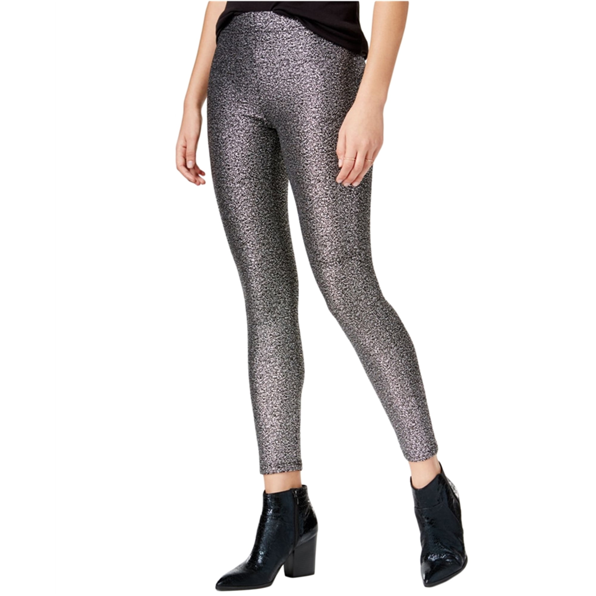 bar III Womens Metallic Casual Leggings