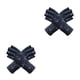 thumbnail image 2 of Manoplas de protección solar Qarigey Antideslizantes Ropa de verano Negro Floral 2Conjunto, 2 of 6