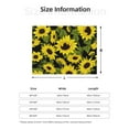 thumbnail image 5 of Yiaed Sunflowers In Vintage Print Blanket Throw Blanket Soft Cozy Flannel Blanket for Home Bed Sofa Couch Chair-40"x30", 5 of 6
