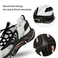 thumbnail image 7 of 3d Hexagon Tile Brick Pattern Walking Shoes for Men Woman Lightweight Tennis Fashion Elastic Sports Shoes Cushion Basketball Shoes, 7 of 7