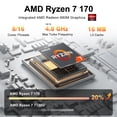 thumbnail image 7 of Lenovo IdeaPad Slim 3 15.3" Touchscreen Laptop, AMD Ryzen 7 170, 16GB DDR5, 256GB SSD, Windows 11 Home, 7 of 7