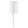 thumbnail image 1 of TISHITA 5X Salon 3-Way Weaving Comb Hair Dyeing Sectioning Highlighting White 5 Pcs, 1 of 7