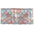 thumbnail image 7 of Yayeee Kitchen Curtains Tier Set of 2 Light Filtering 57"x24" Over Sink Window Panels, Art Pattern, 7 of 7