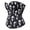 Black Skull, variant on Gothic Satin Classic Bustiers Corset Top for Women Pink 3XL