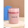 thumbnail image 3 of Frasco De Comida Aislado Vacío 500 Ml Taza De Sopa De Acero Inoxidable 304 Con Cuchara Plegable Recipientes De Almuerzo Aislados A Prueba De Fugas Para Niños Escuela De Adultos Senderismo Picnic,Pink Muyoka Hogar, 3 of 7