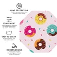 thumbnail image 4 of Honeii Donut Print Leather Coaster Set of 6, Ideal for Safeguarding Your Furniture from Drinks Spills and Effortless Cleanup,Octagon, 4 of 7