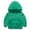 Green, variant on Uccdo 1-8T Toddler Boys Girls Cotton Solid Sweatshirt Hoodies, Kids Cute Hooded Tops Pullover Fall Winter Clothes