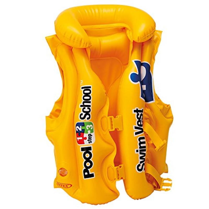 Deluxe Swim Vest Deluxe Pool School Swim Vest Buoyancy Jacket Aid Intex 58671 