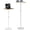 White, variant on Small Laptop Standing Desk, Adjustable Height Pedestal End Table with Wooden Top, Portable Tall Side Table Workstation, Sit-Stand Desks for Bedside,Sofa,Couch, Living Room, Bedroom, Office, Brown