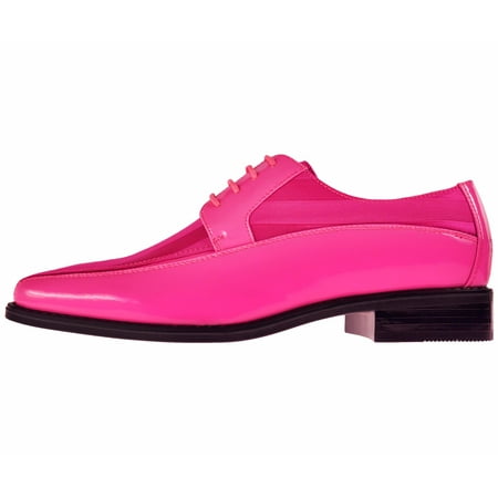 Lace Up Patent Leather Pumps - Viotti Men’s Formal Oxford Dress Shoe Striped Satin Patent Tuxedo Classic Lace up Style 179