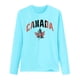 thumbnail image 3 of MHFRRA Camiseta de Manga Larga para Mujer con La Bandera del Día de Canadá y La Hoja de Arce Canadiense. Azul Cielo, 3 of 3