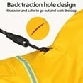 thumbnail image 4 of Fashionable Pet Hooded Raincoat, Dog Raincoat, Cape Style Reflective Dog Clothing To Keep Your Dog Dry And Comfortable On Rainy (M,Yellow), 4 of 7