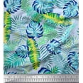 thumbnail image 1 of Soimoi Velvet Fabric Leaves Tropical Printed Craft Fabric by the Yard 58 Inch Wide, 1 of 1