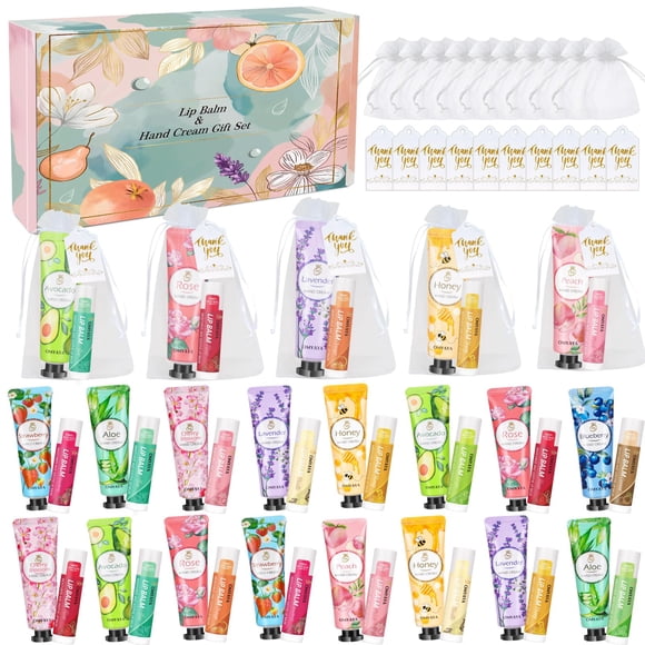 Set a granel de bálsamo labial y crema de manos Aottom 120 piezas para regalo