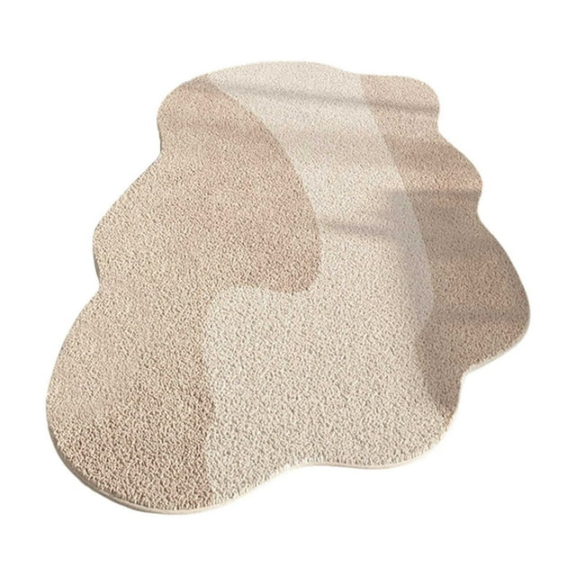 Tapis en Forme de Nuage Doux Lavable à Endos Irrégulier pour Tapis Facile Tapis