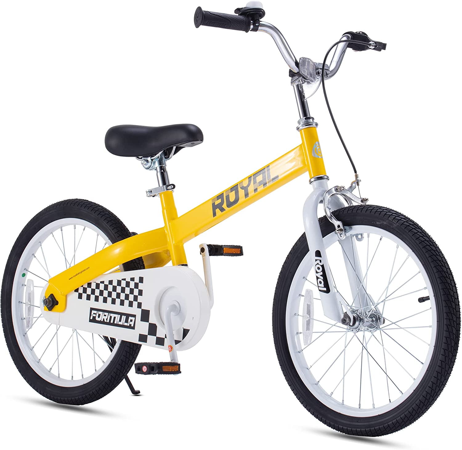RoyalBaby 18 Inch Formula Toddler and Kids Bike with Kickstand Child