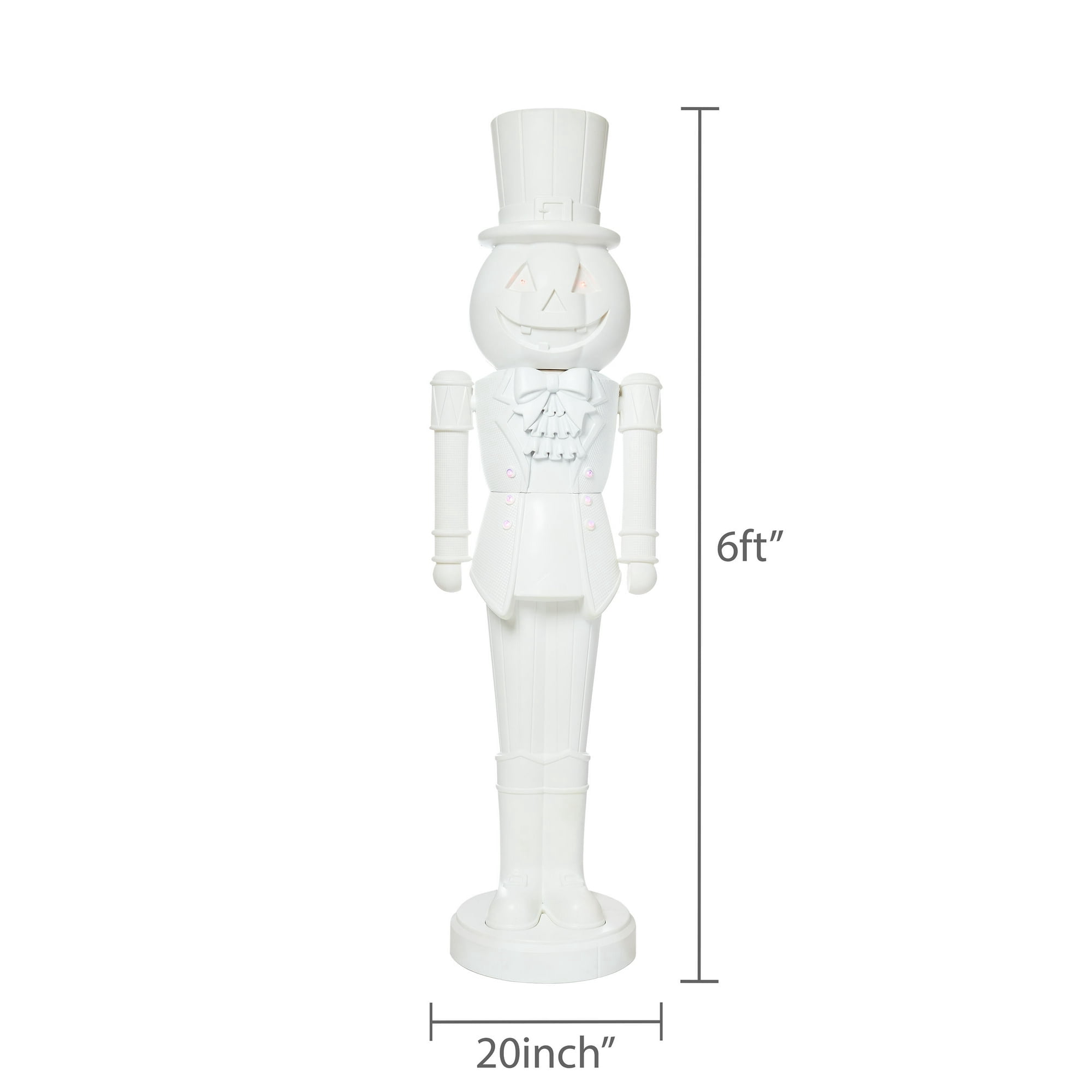 Halloween Animated Giant Pumpkin Nutcracker, 72"