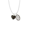 thumbnail image 2 of Delight Jewelry Silvertone Black Resin Heart with Fall Crystals Best Mom Ever Charm Necklace, 2 of 4