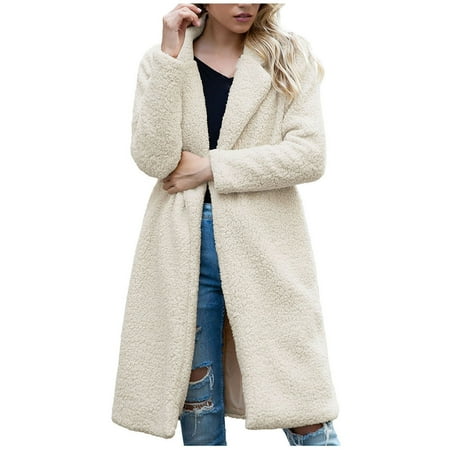 

Women Casual Button Hooded Sweatshirt Flannel Long Sleeve Fleece Jacket Open Front Cardigans Coat Outwear