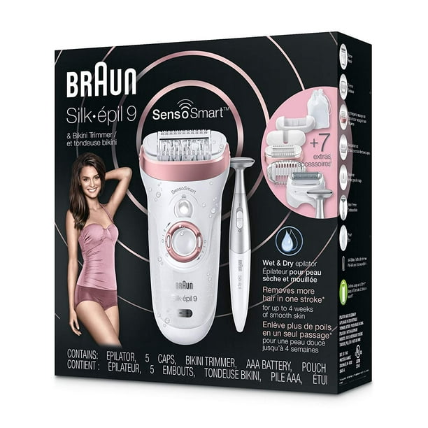 Braun Epilator Silk Epil 9 0 Sensosmart Electric Shaver Walmart Com Walmart Com